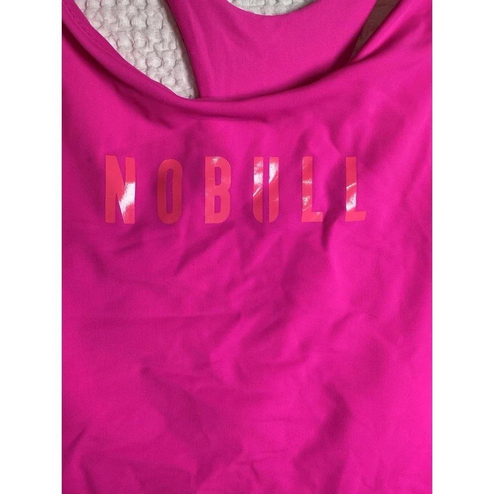 NOBULL One Piece Swimsuit Women's Large Hot Pink Racerback Athletic Training